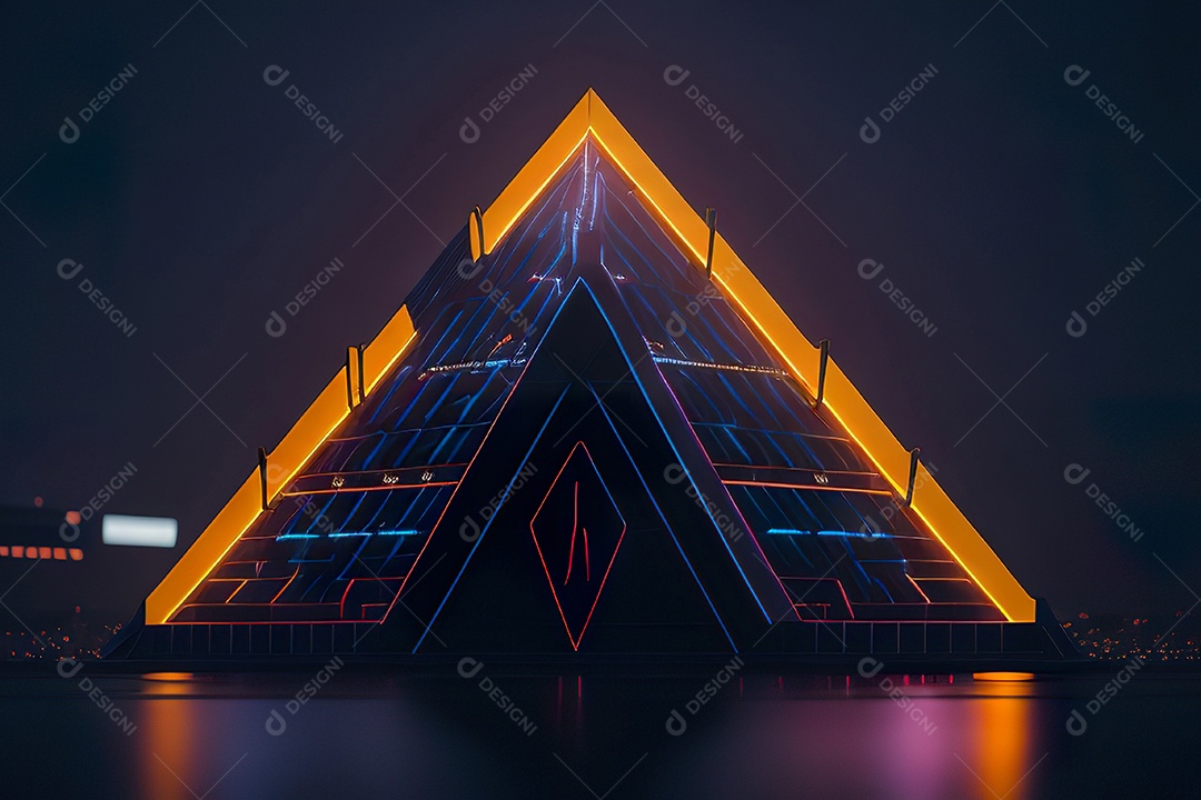 Imagem realista de pirâmide.