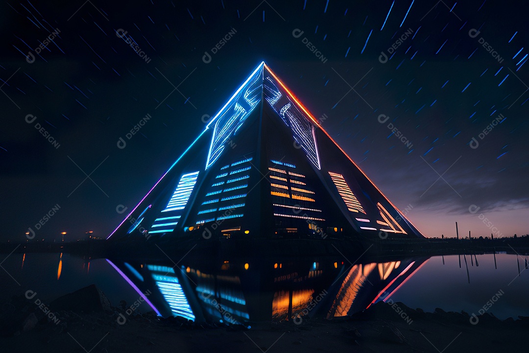 Imagem realista de pirâmide.