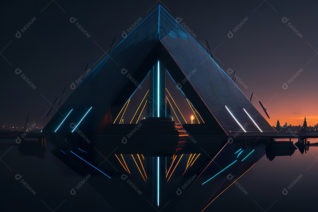 Imagem realista de pirâmide.