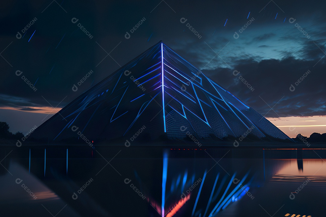 Imagem realista de pirâmide.