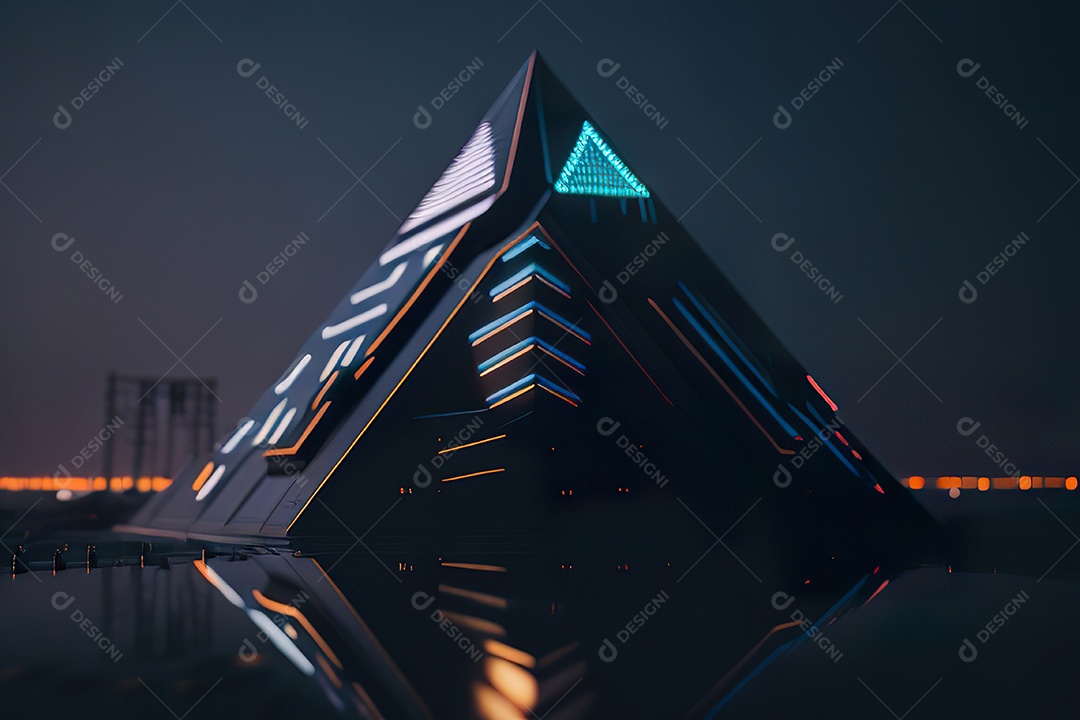 Imagem realista de pirâmide.