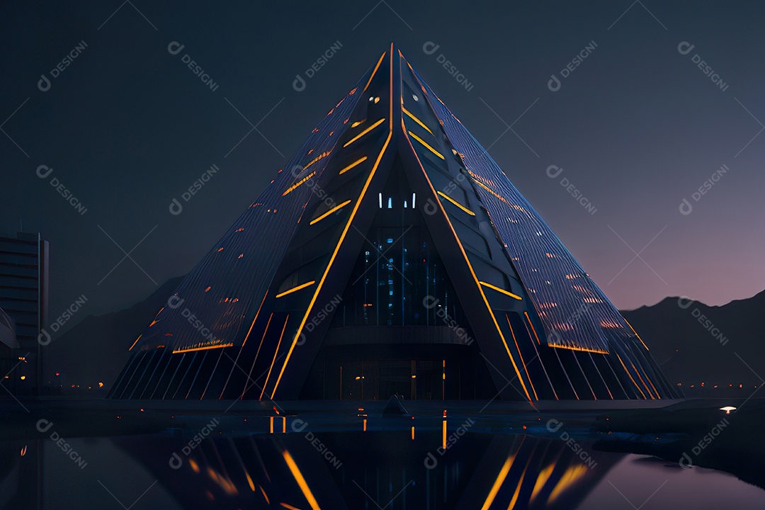 Imagem realista de pirâmide.