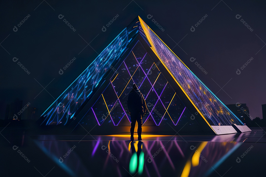 Imagem realista de pirâmide.