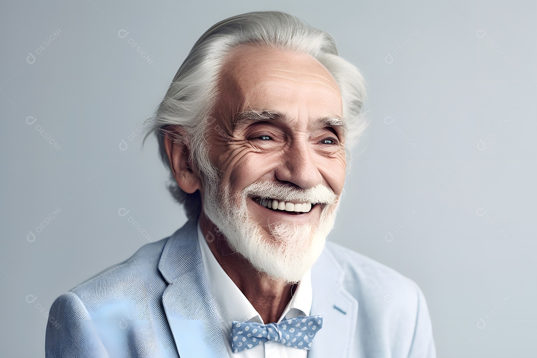 Homem feliz funcionário público aposentado