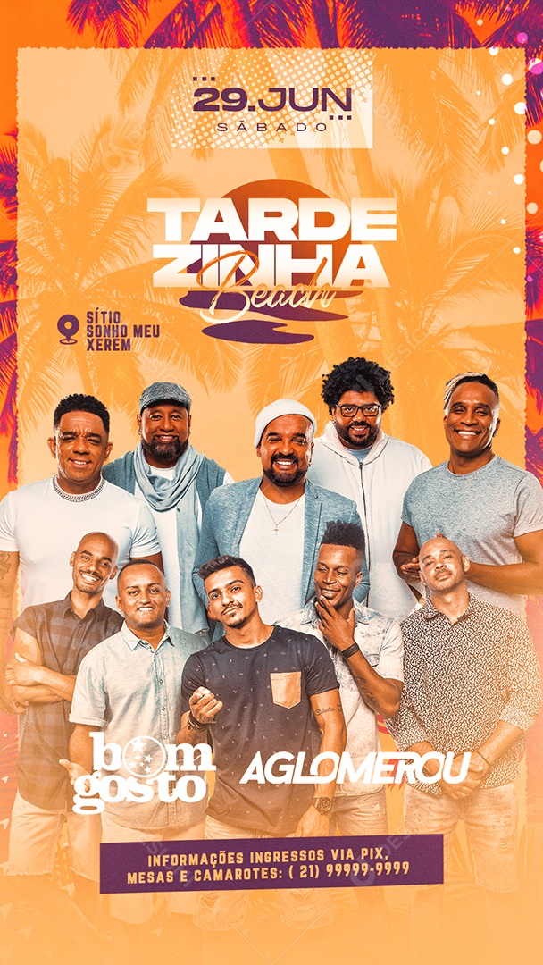 Story Tardezinha Flyer Social Media PSD Editável