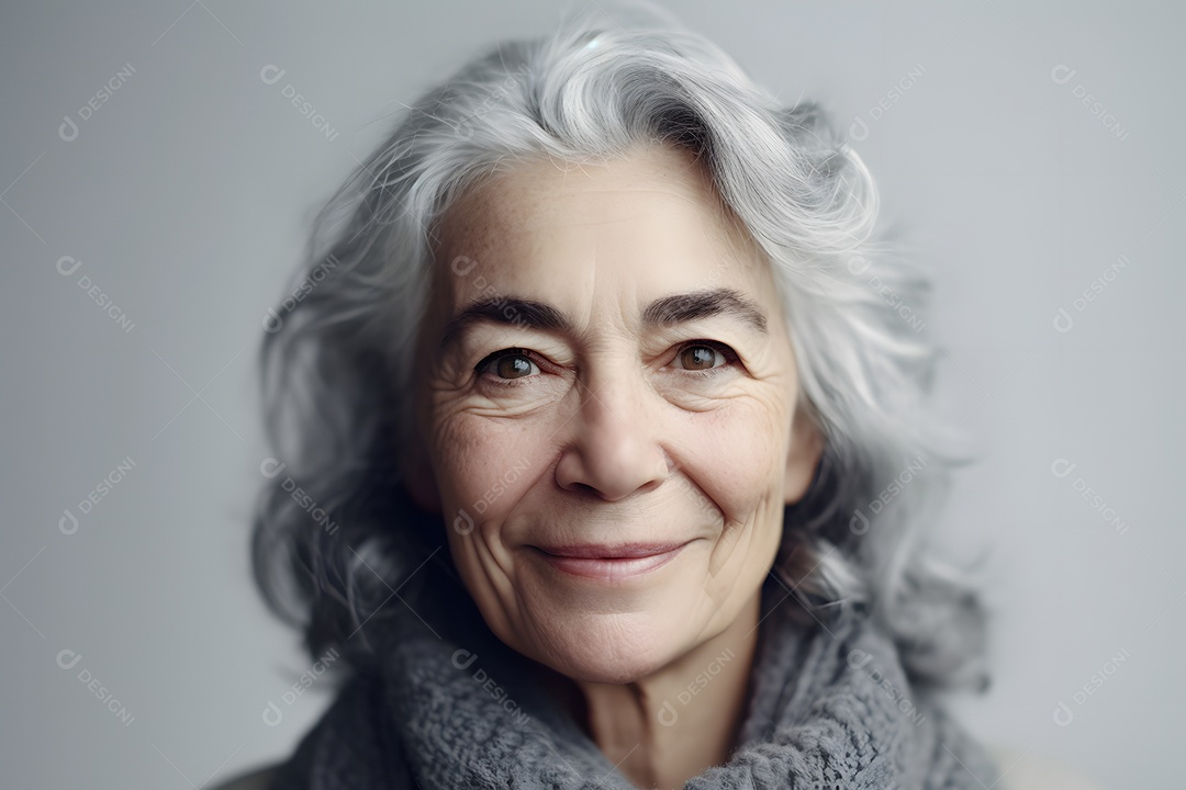 Mulher feliz funcionária pública aposentada