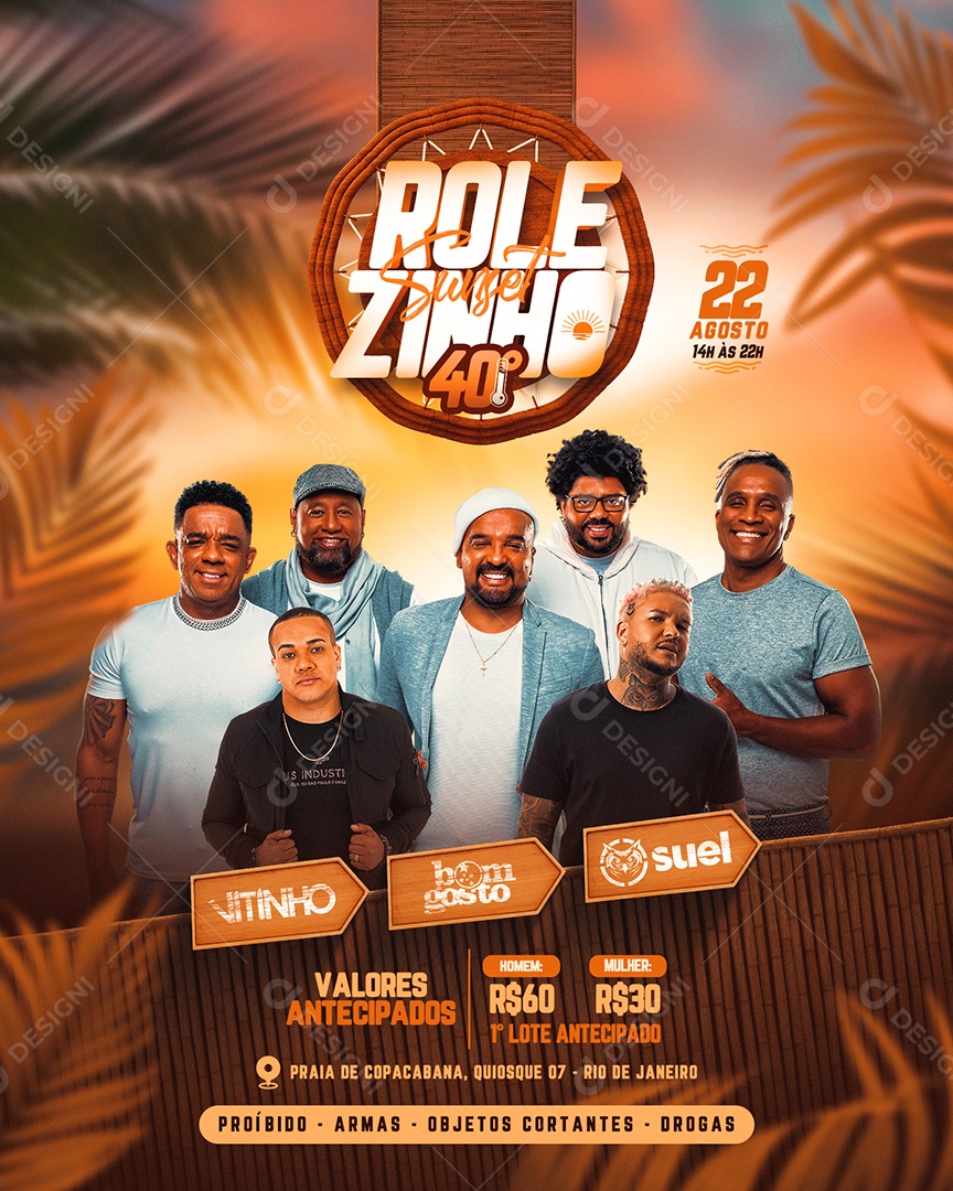 Rolezinho Flyer Social Media PSD Editável