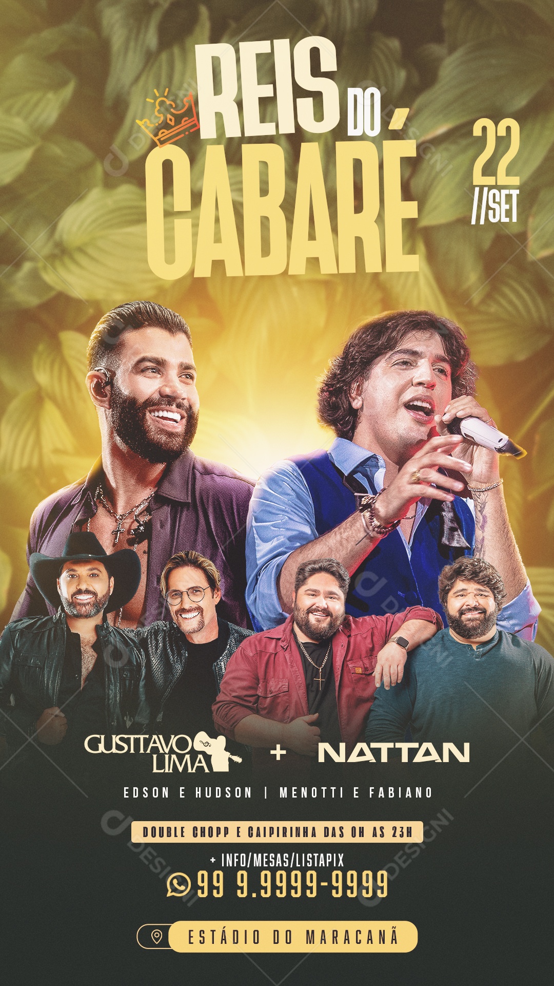 Reis do Cabaré Social Media PSD Editável