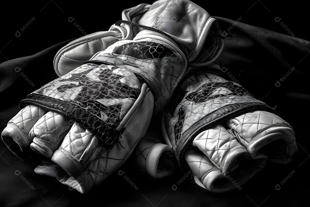 Luvas da roupa de karatê