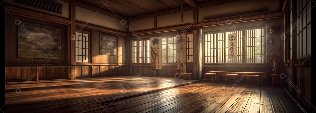 Sala de artes marciais japonesas, karatê