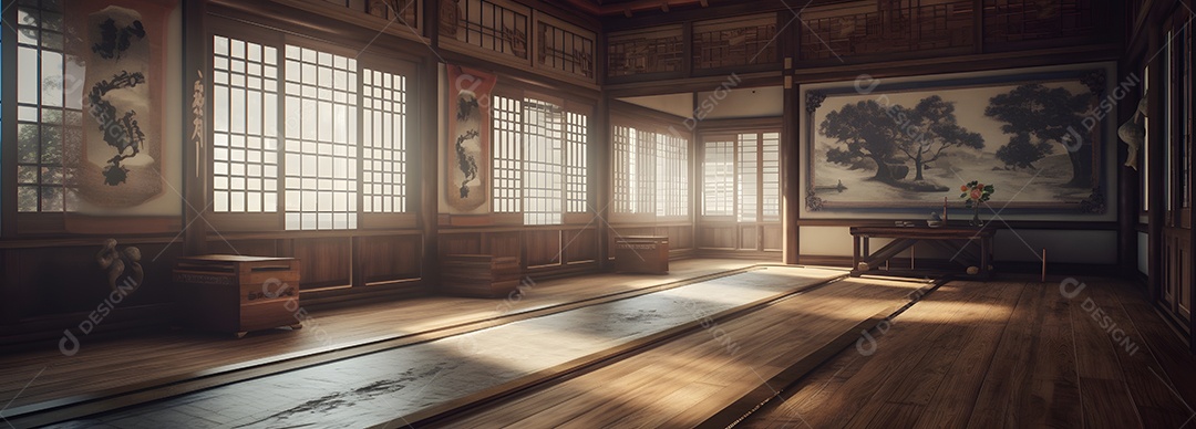 Sala de artes marciais japonesas, karatê