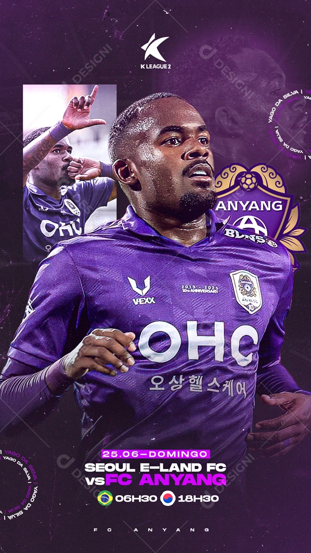 Story Jogador do Anyang Social Media PSD Editável