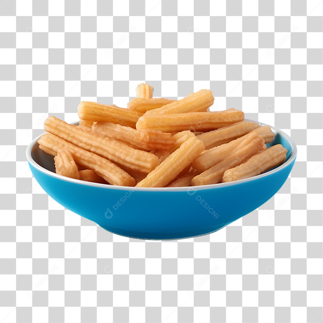 Deliciosos churros de chocolate PNG Transparente