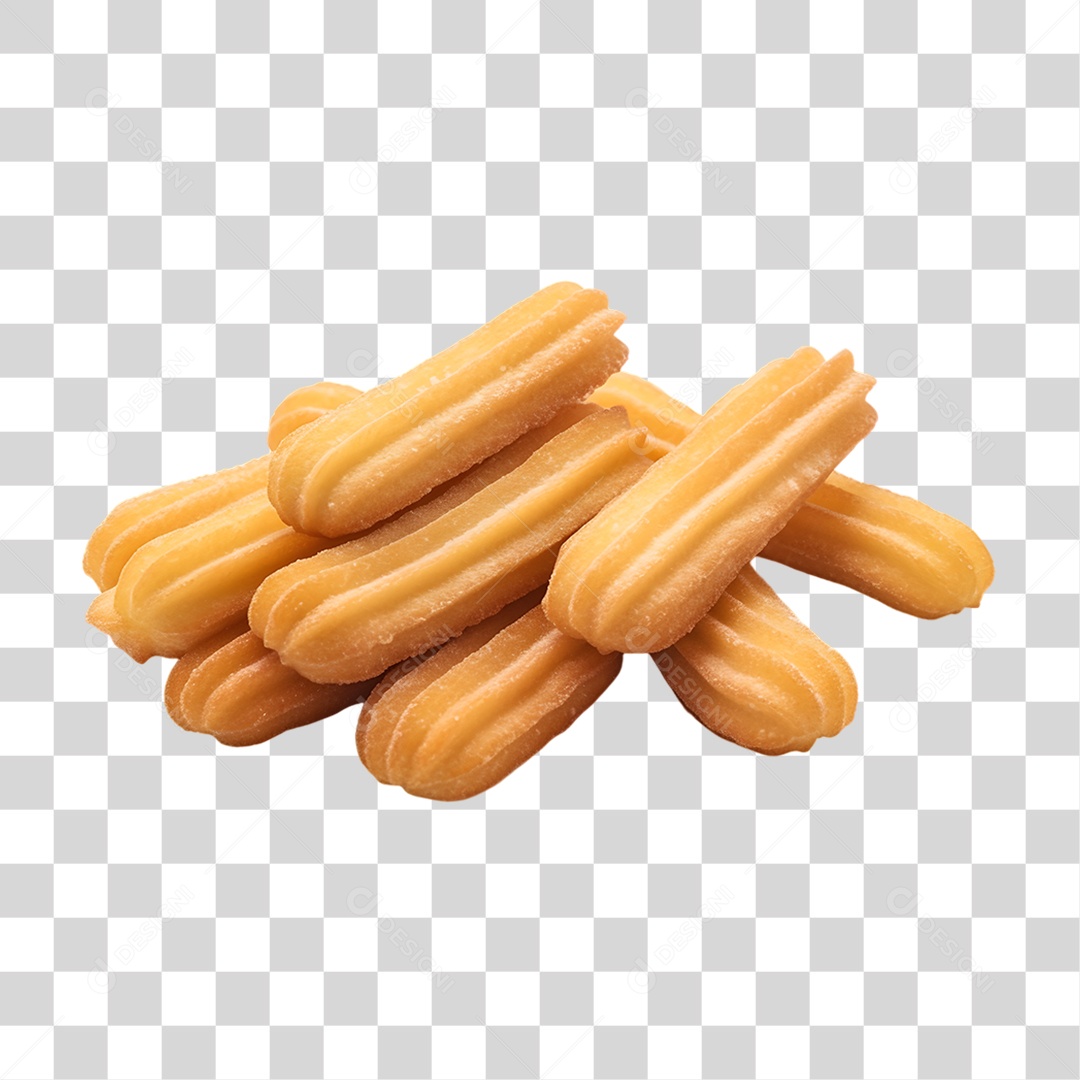 Deliciosos churros de chocolate PNG Transparente