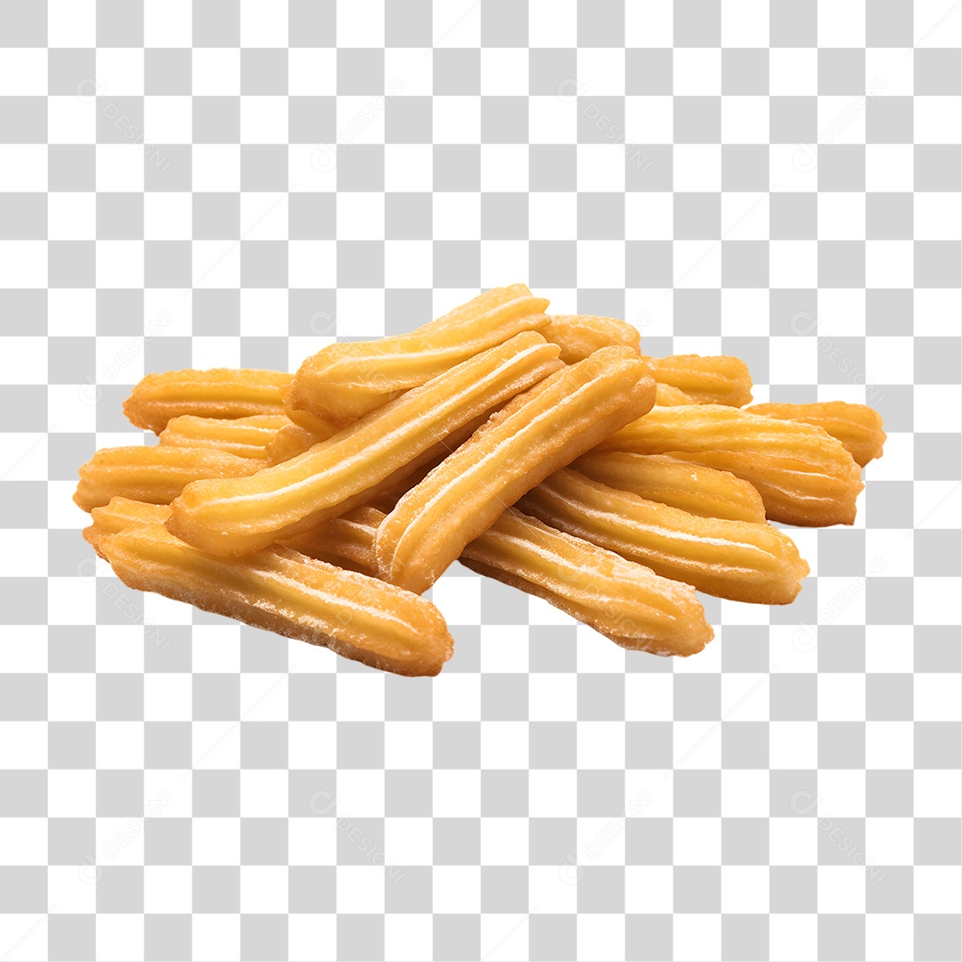 Deliciosos churros de chocolate PNG Transparente