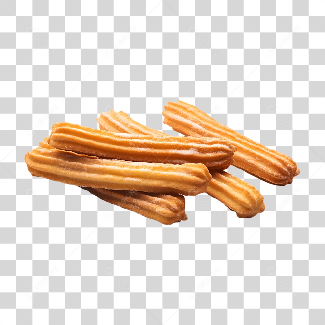 Deliciosos churros de chocolate PNG Transparente