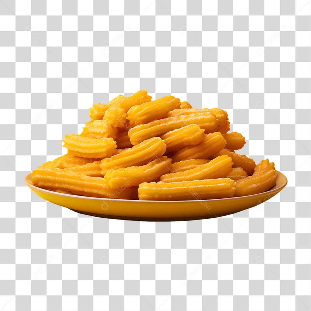 Deliciosos churros de chocolate PNG Transparente