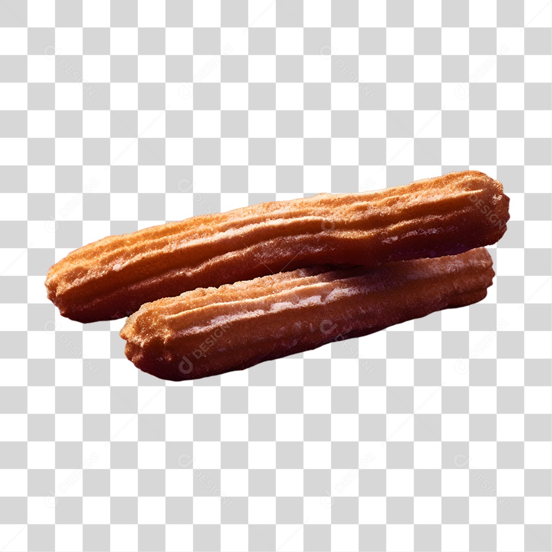 Deliciosos churros de chocolate PNG Transparente