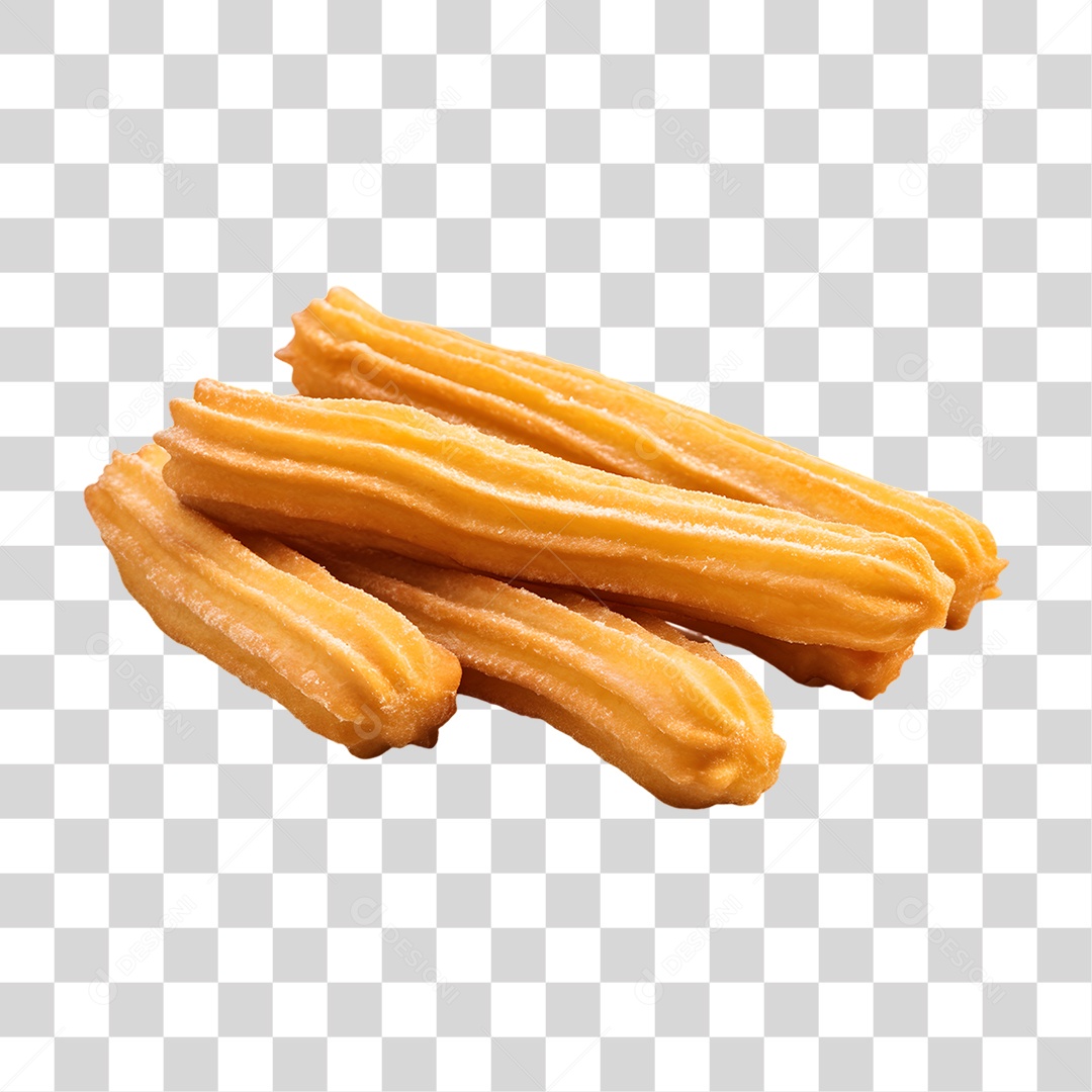 Deliciosos churros de chocolate PNG Transparente