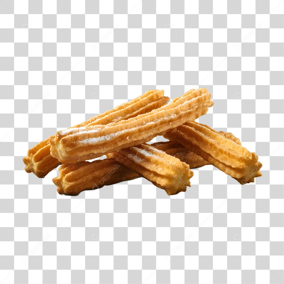 Deliciosos churros de chocolate PNG Transparente