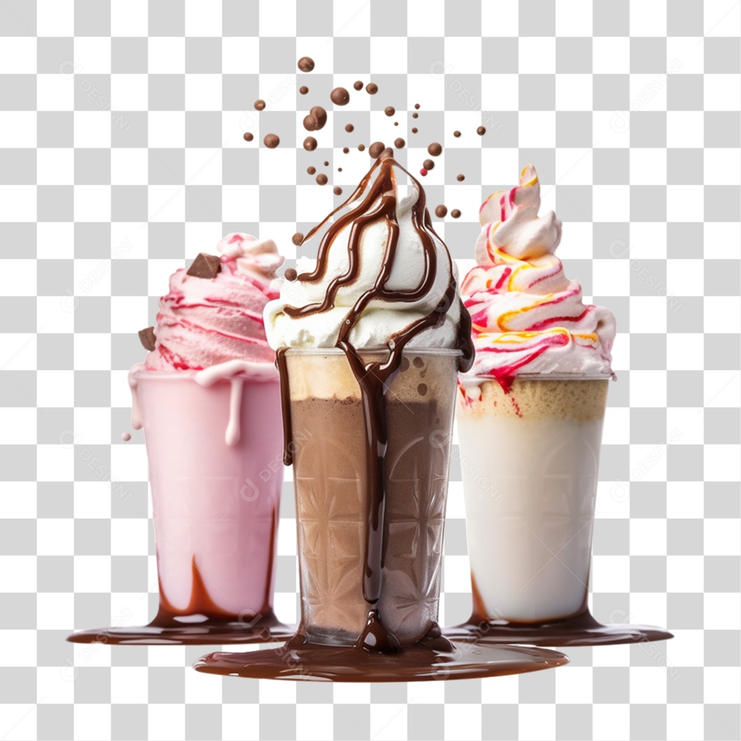 Tigela com Delicioso Sorvete PNG Transparente