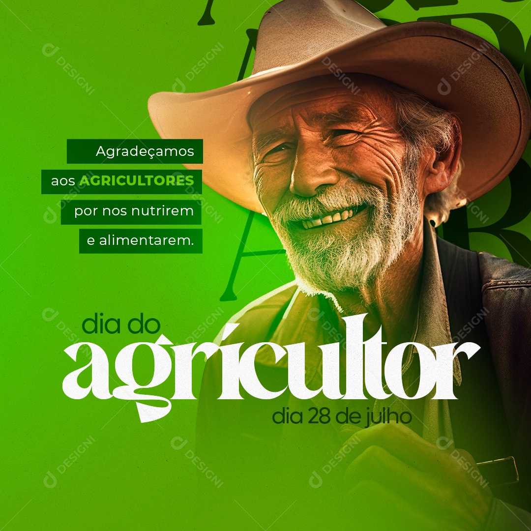 Social Media Dia Do Agricultor 28 De Julho PSD Editável