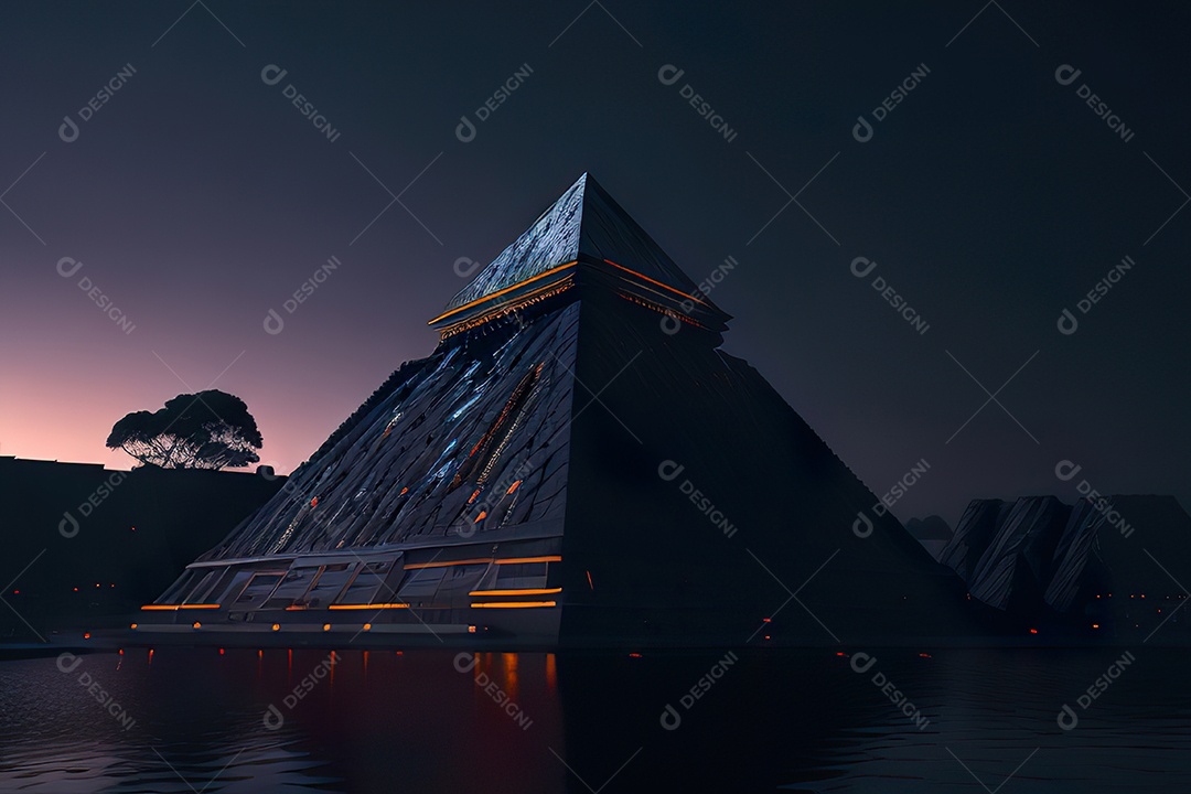 Imagem realista de pirâmide