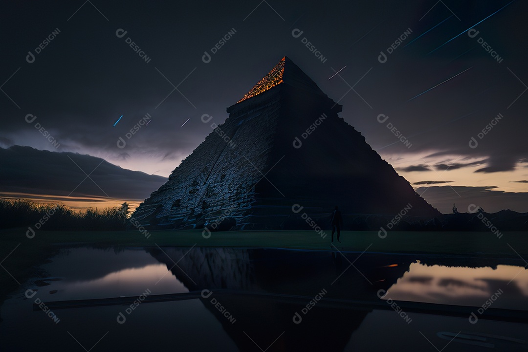 Imagem realista de pirâmide