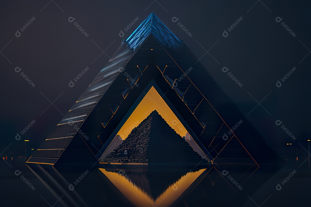 Imagem realista de pirâmide