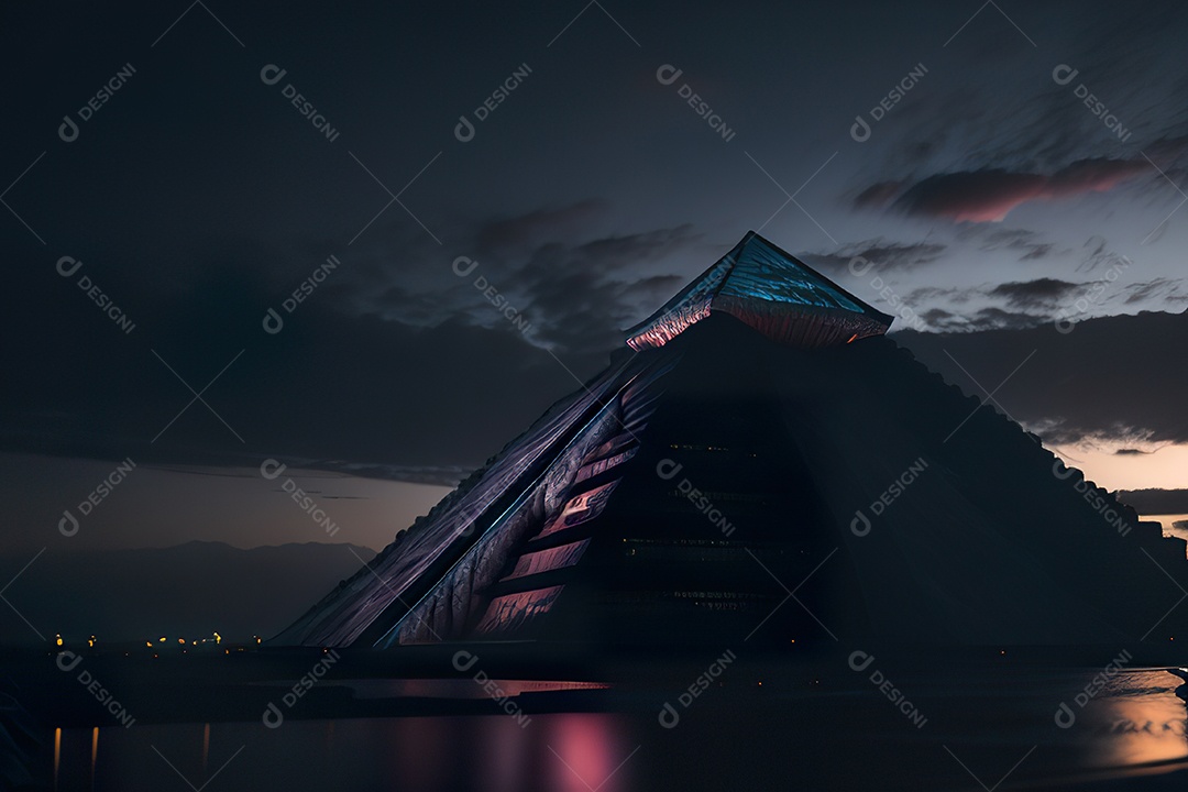 Imagem realista de pirâmide