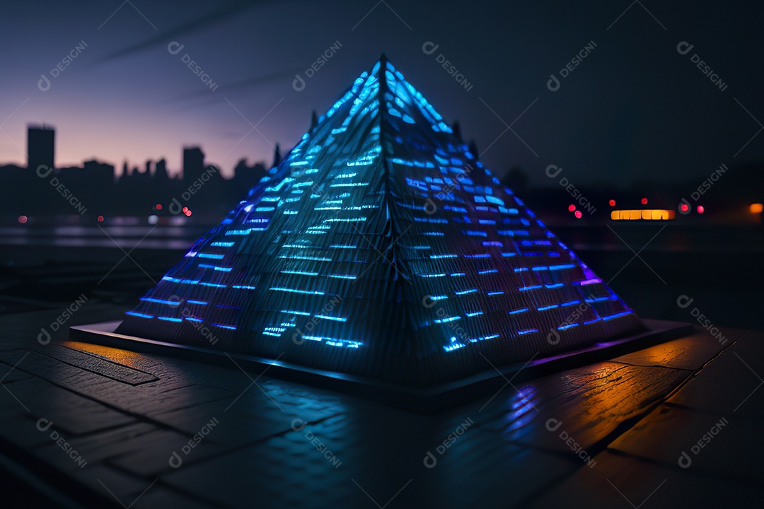 Imagem realista de pirâmide