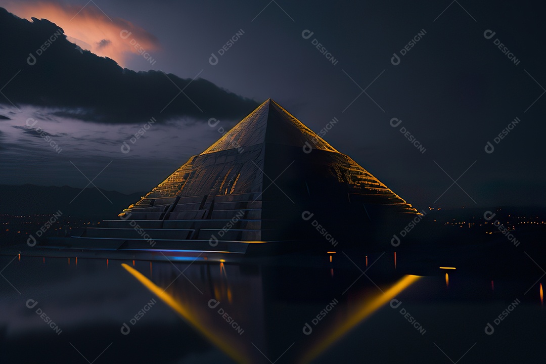 Imagem realista de pirâmide