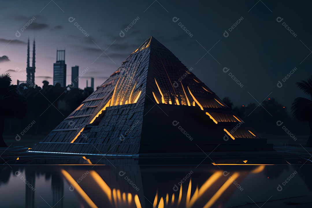 Imagem realista de pirâmide