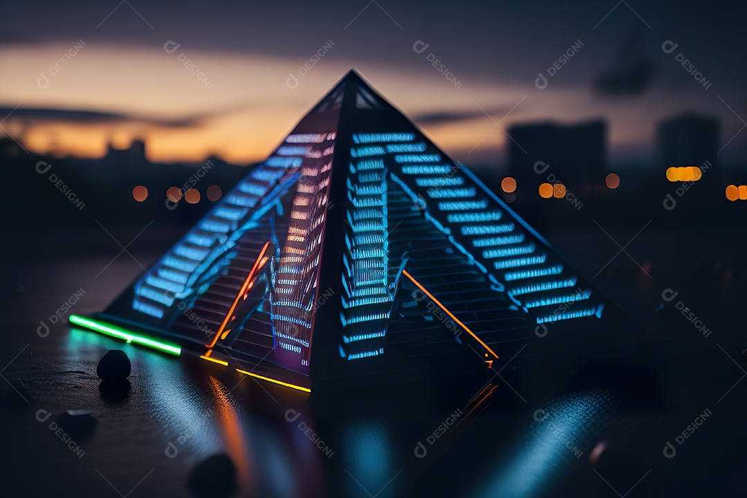 Imagem realista de pirâmide