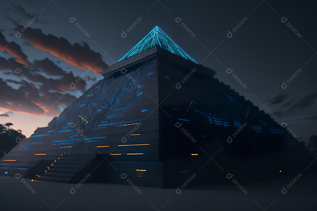 Imagem realista de pirâmide