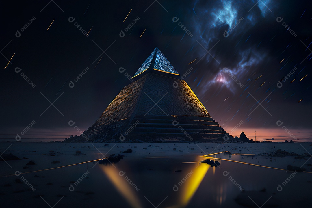 Imagem realista de pirâmide