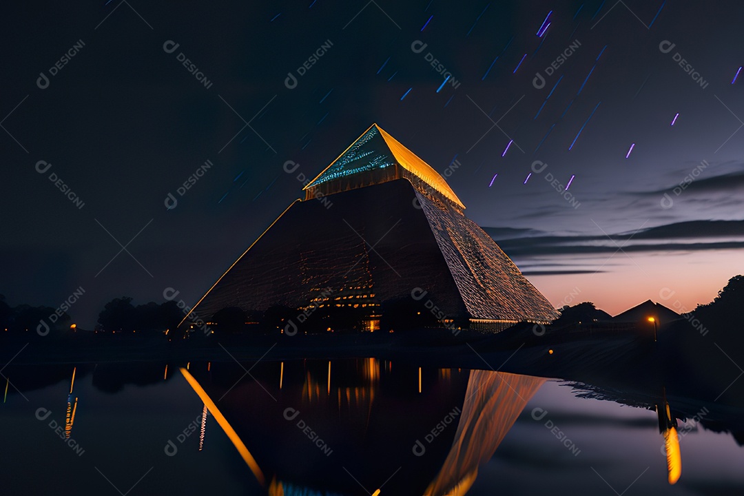 Imagem realista de pirâmide