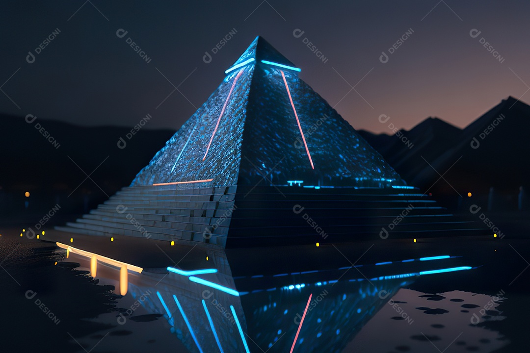 Imagem realista de pirâmide