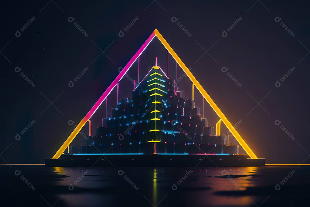 Imagem realista de pirâmide