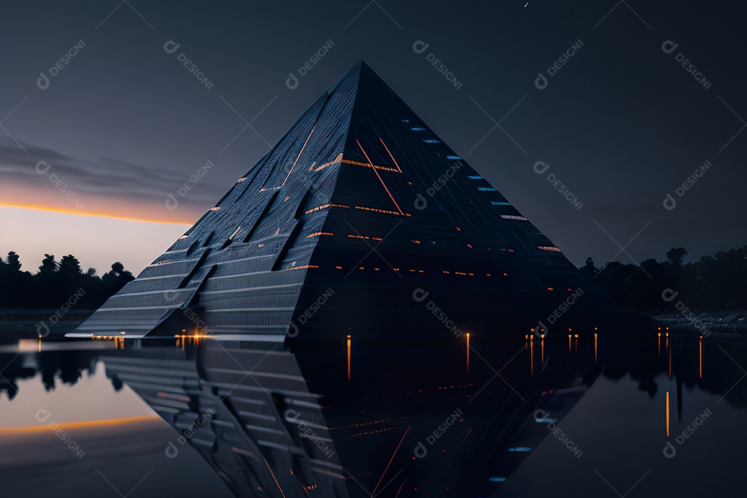 Imagem realista de pirâmide