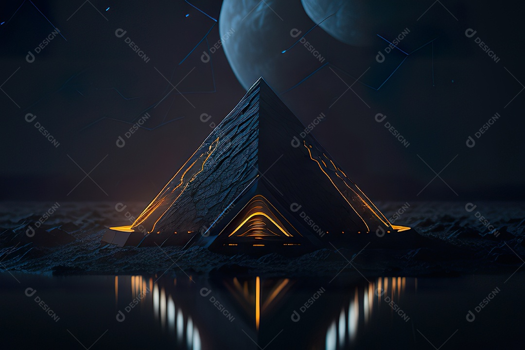 Imagem realista de pirâmide