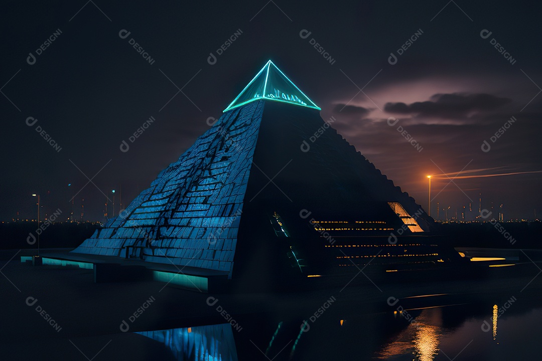 Imagem realista de pirâmide