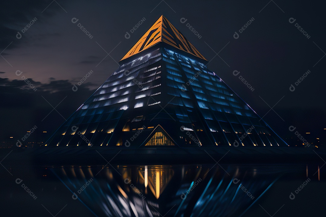 Imagem realista de pirâmide