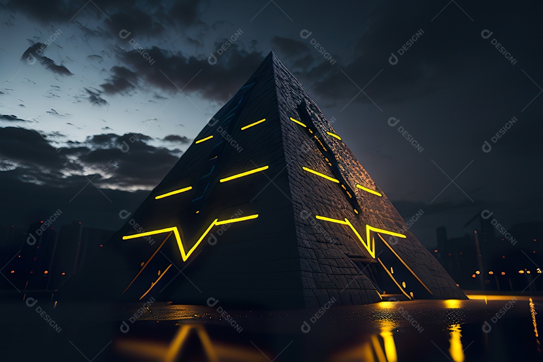 Imagem realista de pirâmide