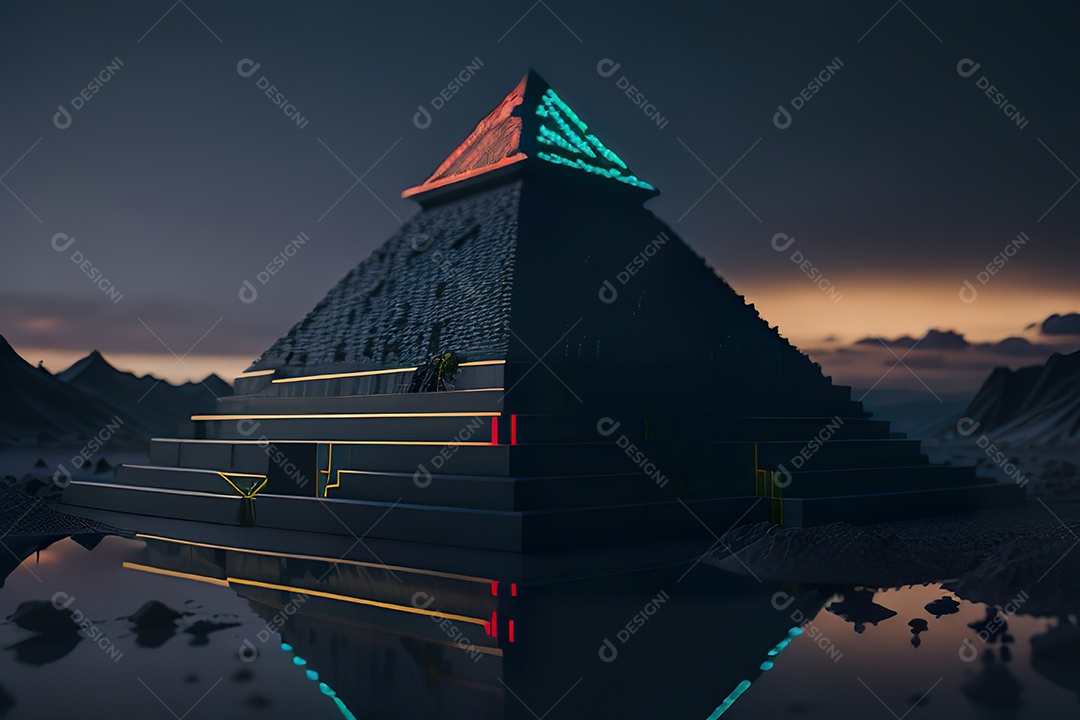 Imagem realista de pirâmide