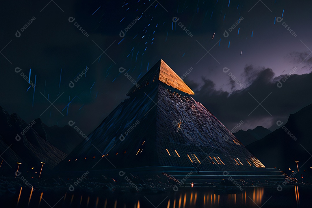 Imagem realista de pirâmide