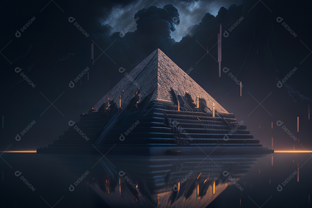 Imagem realista de pirâmide