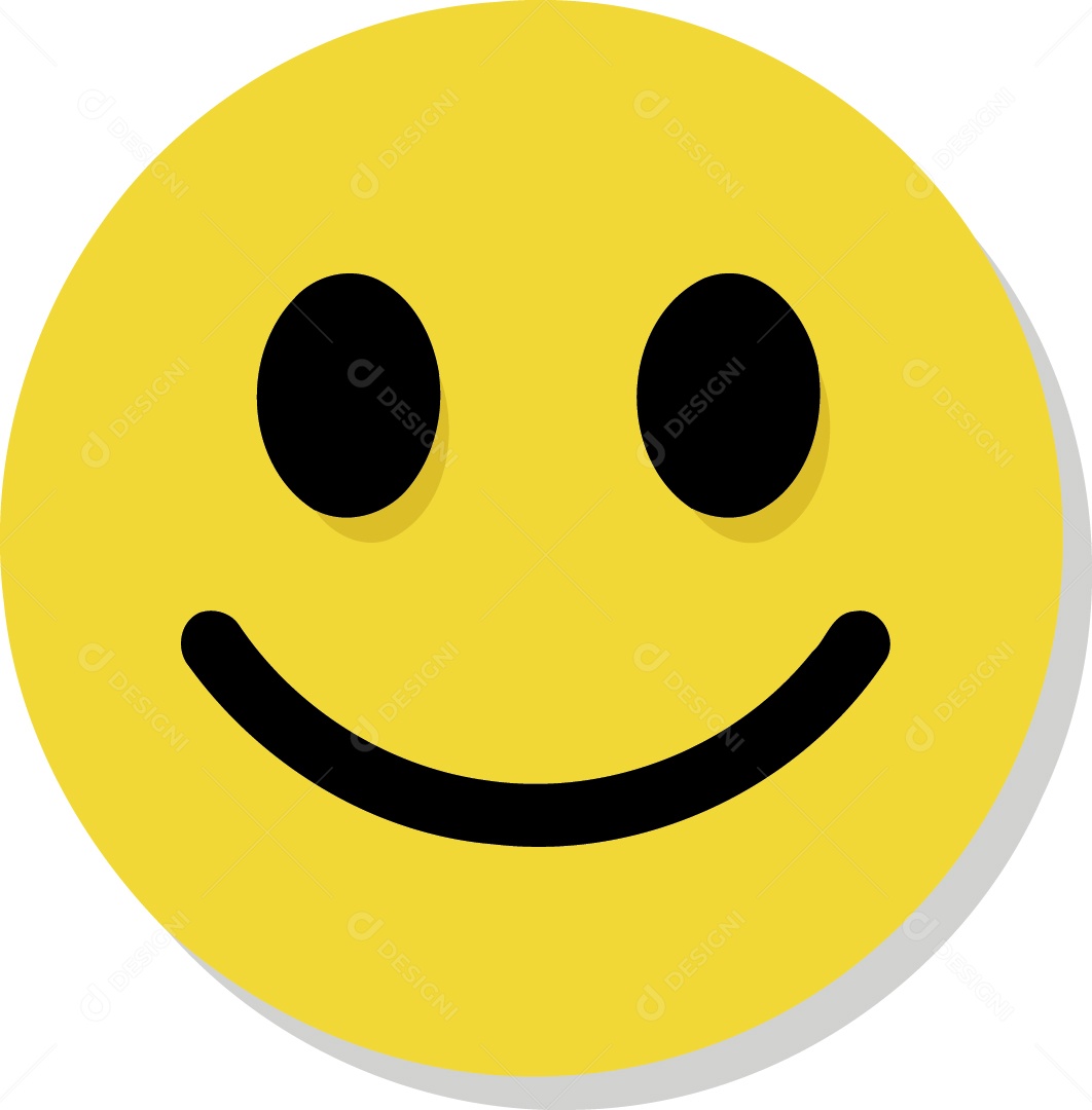 Emoji Feliza Ilustração Vetor EPS