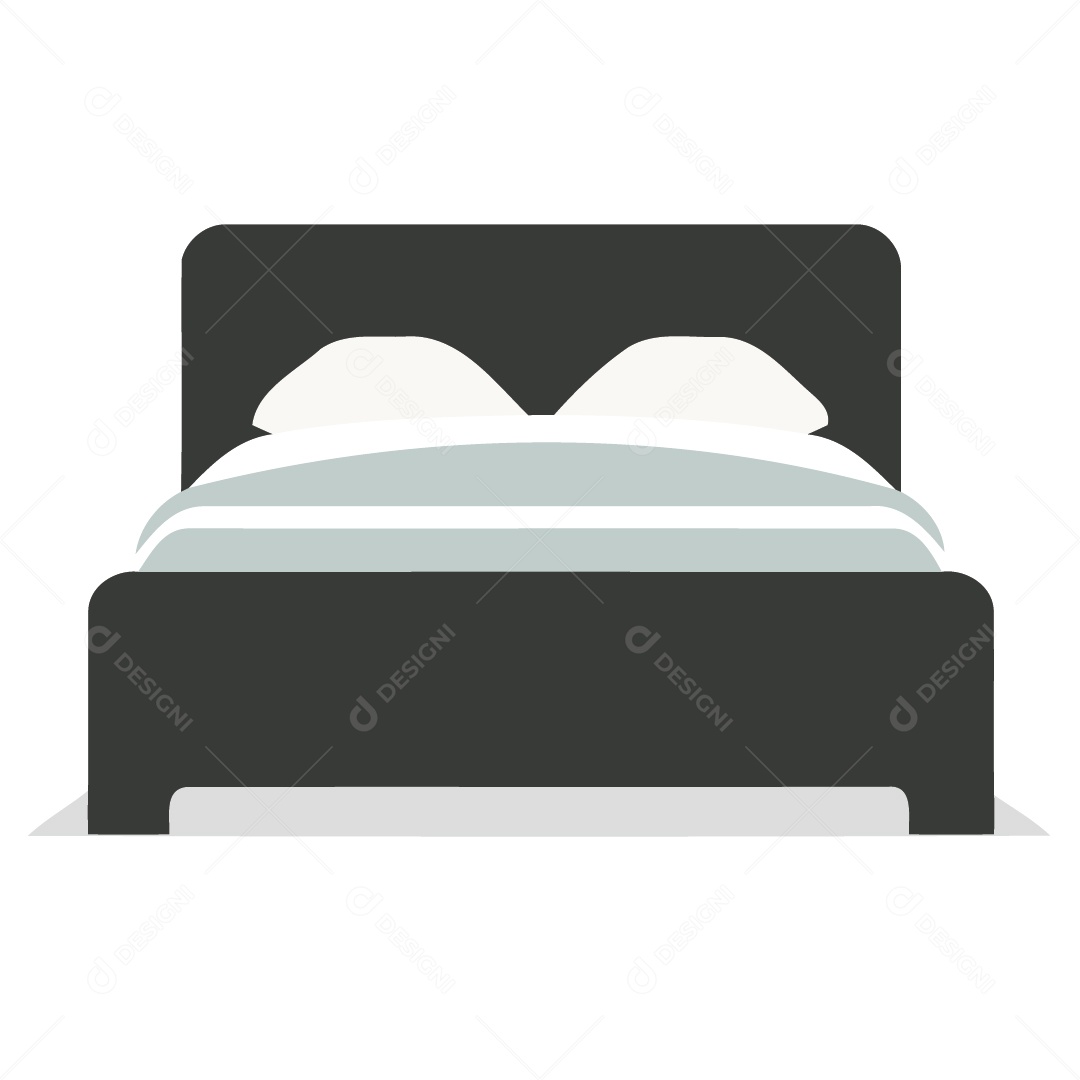 Ilustração De Cama Vetor EPS