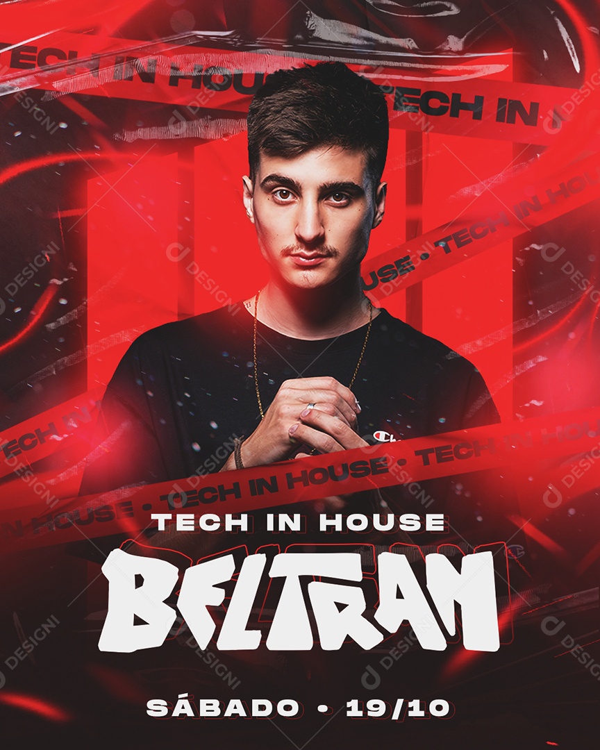 Social Media Flyer Tech In House BelTran PSD Editável